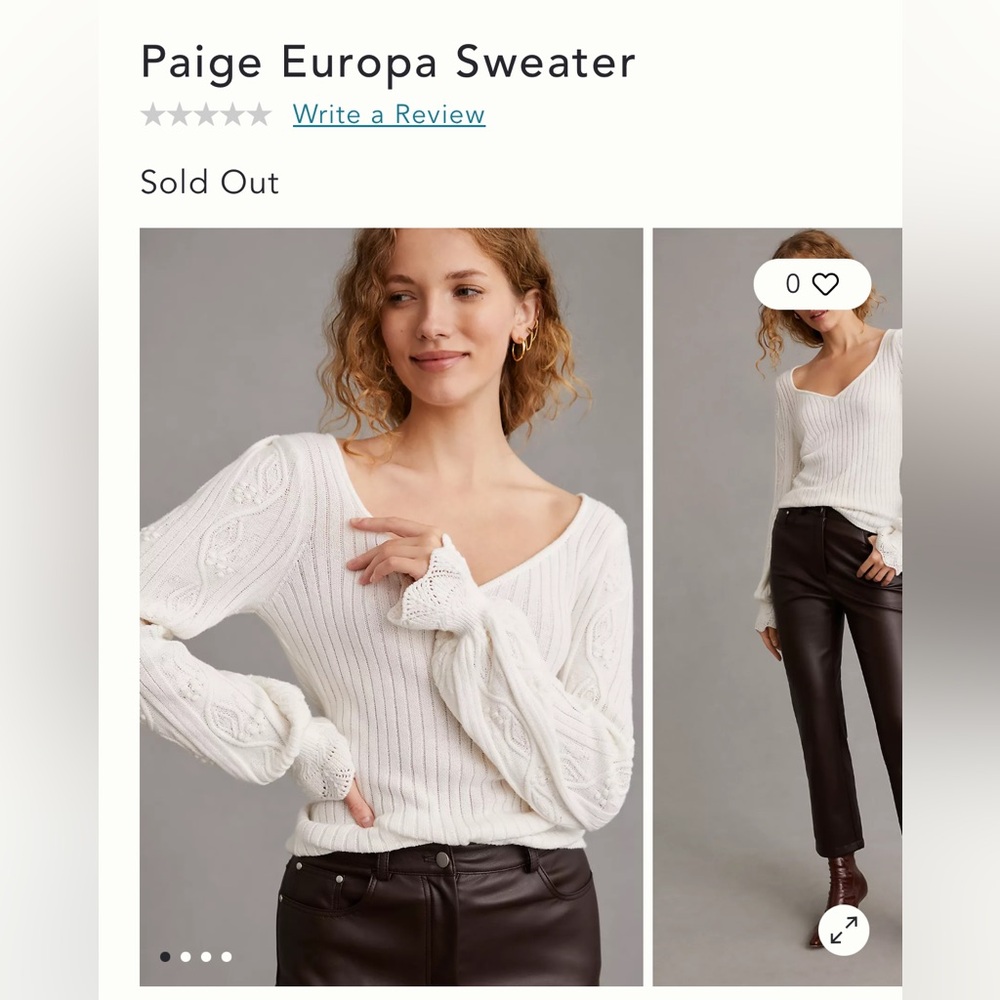 PAIGE Europa Cotton Sweater